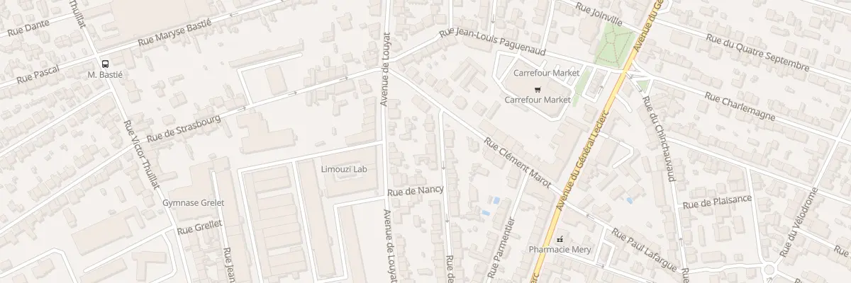 Plan du 41 Rue de Nice à Limoges