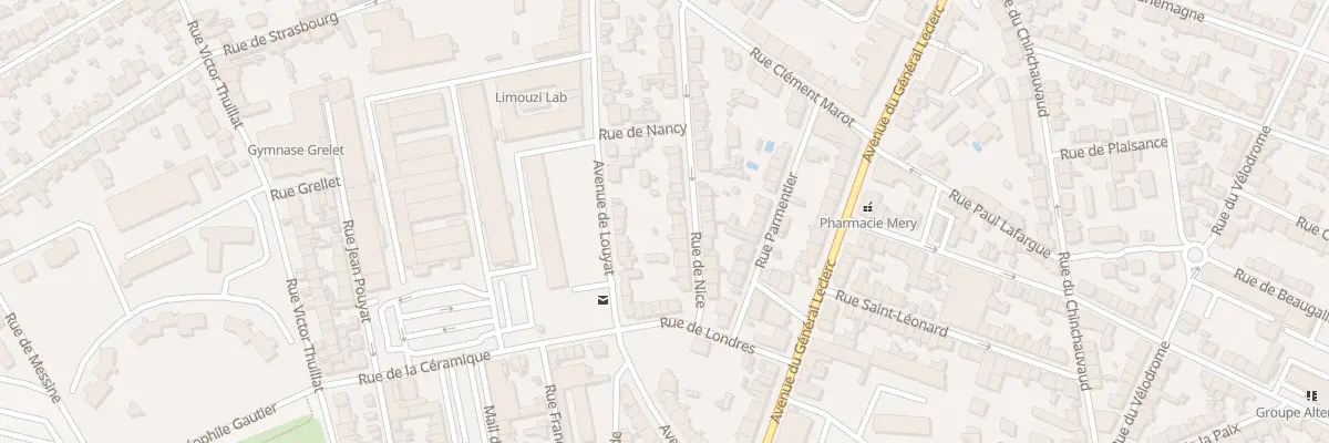 Plan du 15 Rue de Nice à Limoges