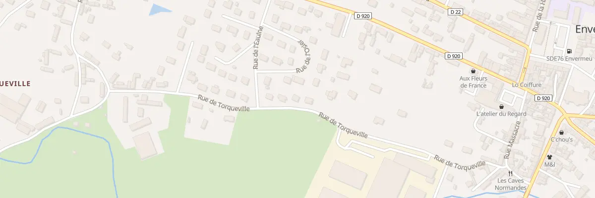 Plan du 8 Rue de Torqueville à Envermeu