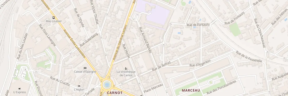 Plan du 63 Rue Armand Barbès à Limoges