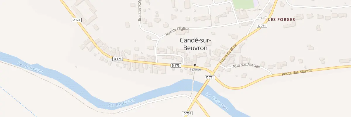 Plan du 9 Rue du Château à Candé-sur-Beuvron