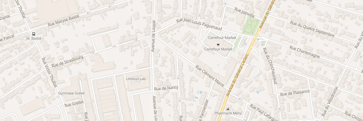 Plan du 46 Rue de Nice à Limoges