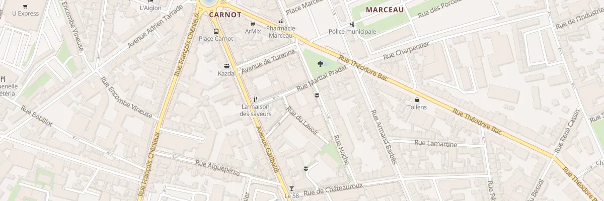 Plan du 23 Rue Hoche à Limoges