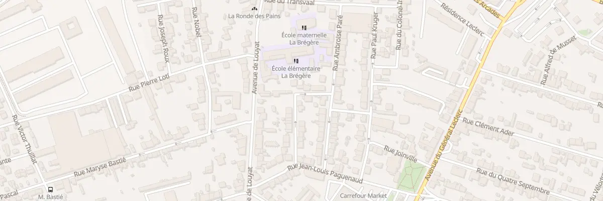 Plan du 20 Rue des Boers à Limoges