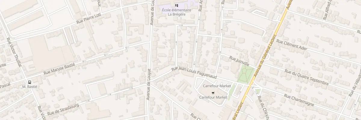 Plan du 36 Rue Jean Louis Paguenaud à Limoges