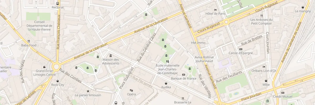 Plan du 7B Rue du Général Cerez à Limoges