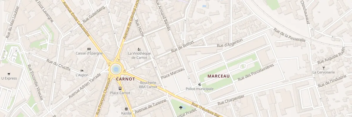 Plan du 59 Rue Armand Barbès à Limoges