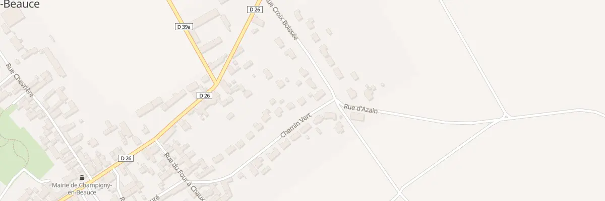 Plan du 22 Rue du Chemin Vert à Champigny-en-Beauce