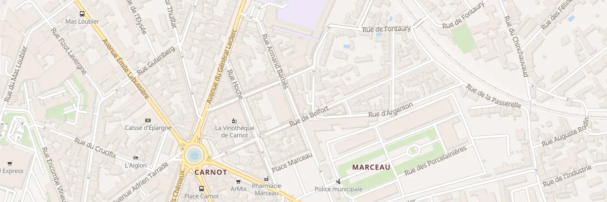 Plan du 68 Rue Armand Barbès à Limoges