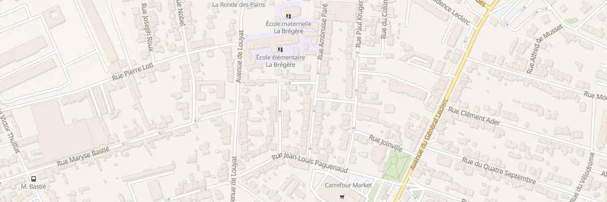 Plan du 19 Rue Ambroise Paré à Limoges