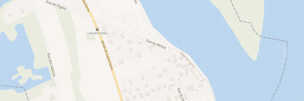 Plan du 12 Rue du Mesnil à Poses