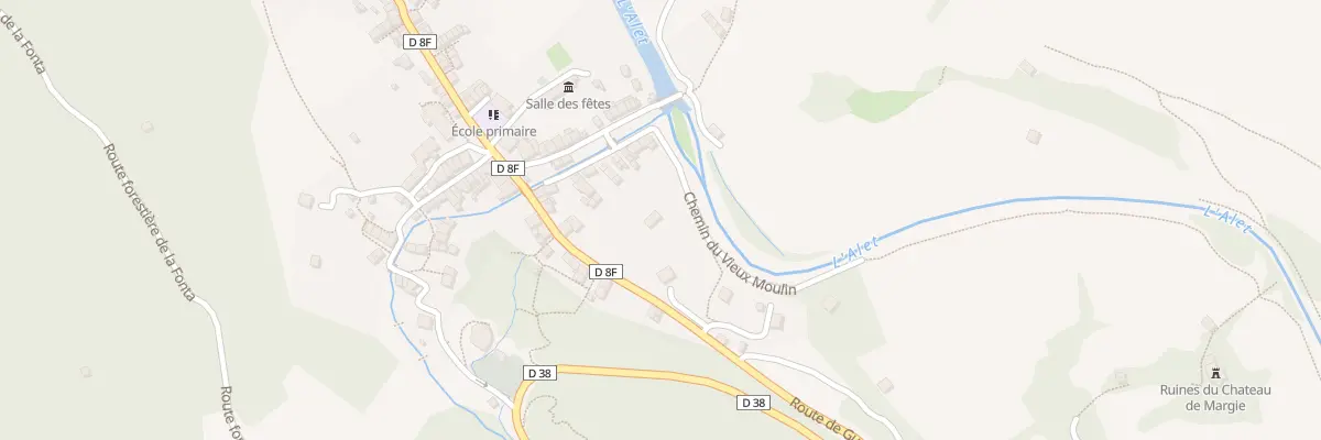 Plan du 5095 Che du Vieux Moulin (Le Trein) à Ustou