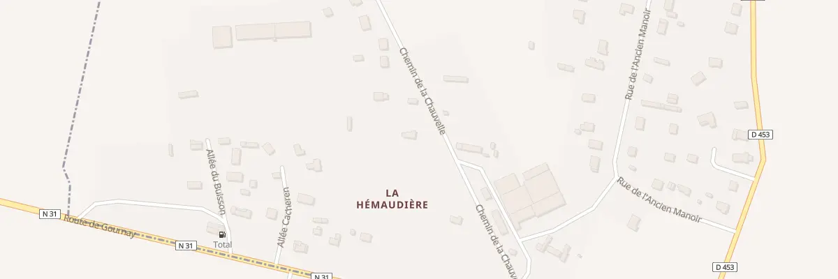 Plan du 202 Che de la Chauvelle à Servaville-Salmonville