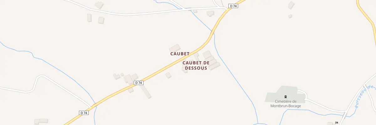 Plan du 147 Caubet de Dessous à Montbrun-Bocage