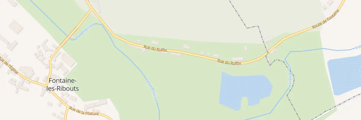 Plan du 9001 Rue du Ruffin à Fontaine-les-Ribouts