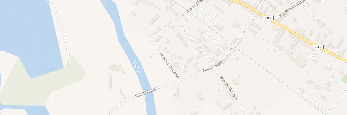 Plan du 6 Imp du Canal à Clef Vallée d’Eure