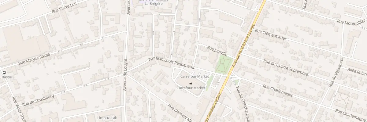 Plan du 24 Rue Jean Louis Paguenaud à Limoges