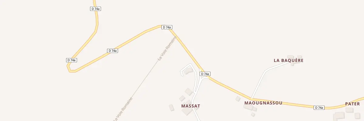 Plan du 5002F Massat à Montbrun-Bocage