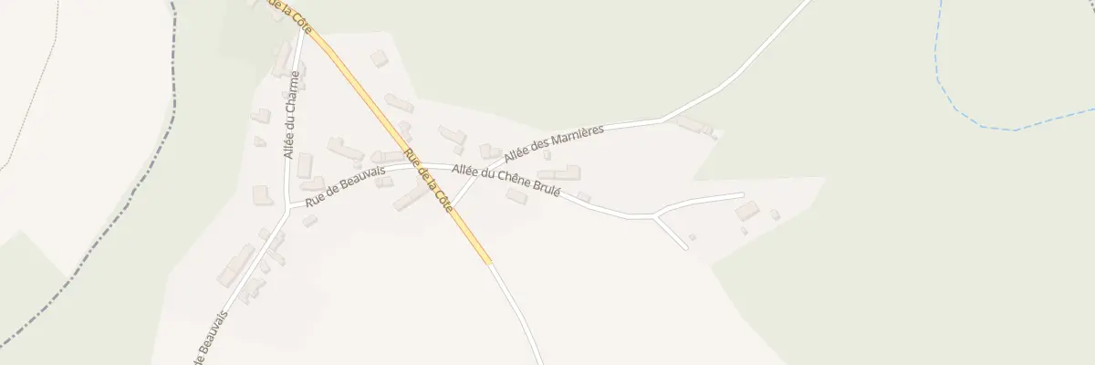 Plan du 2 All du Chêne Brûle à Vievy-le-Rayé