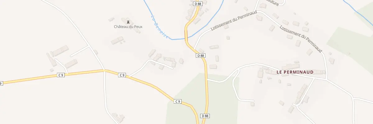 Plan du 1 Le Peux à Jouac