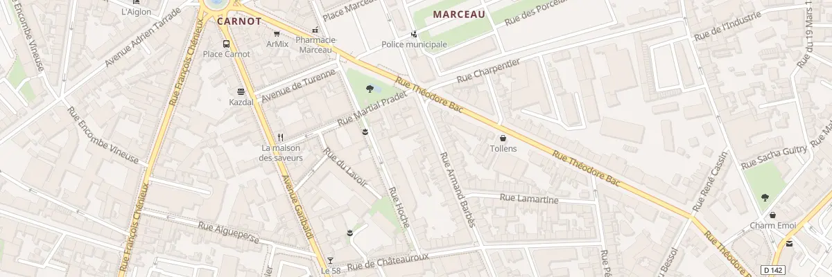 Plan du 47 Rue Armand Barbès à Limoges