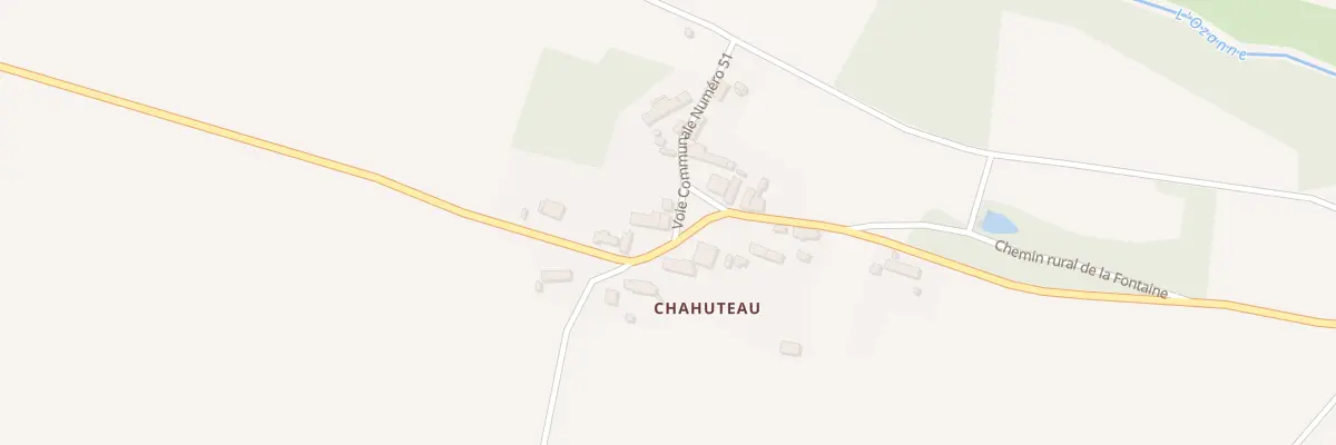 Plan du 14 Chahuteau à Dangeau