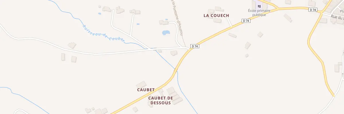 Plan du 5001F Caubet à Montbrun-Bocage