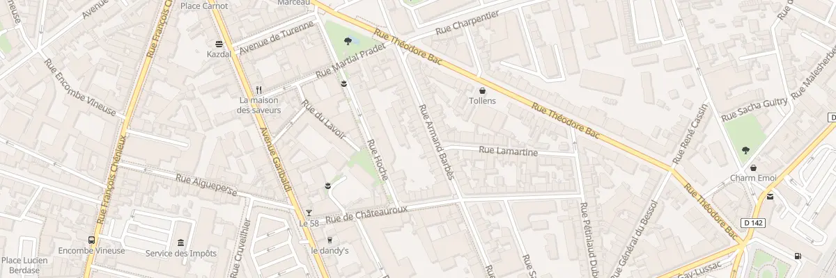 Plan du 33 Rue Armand Barbès à Limoges