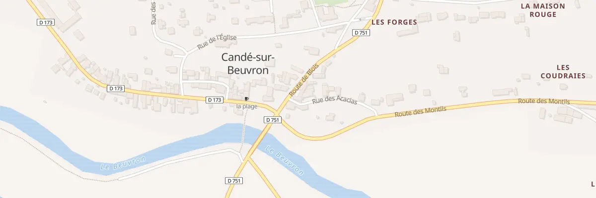Plan du 3 Rue de Blois à Candé-sur-Beuvron