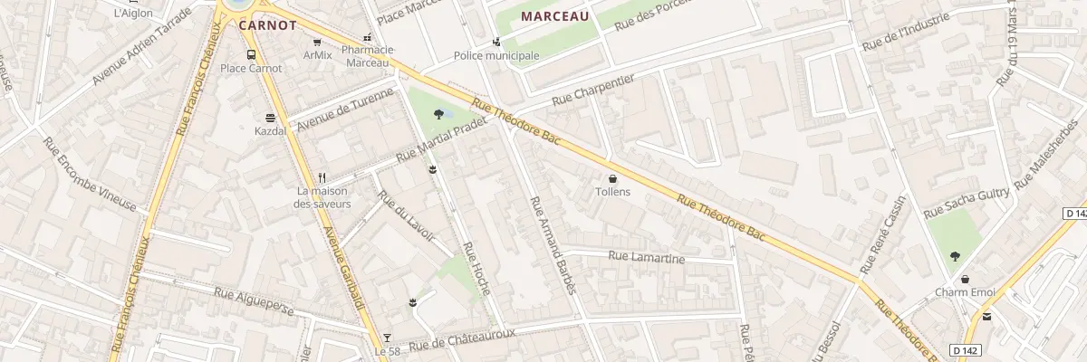 Plan du 52 Rue Armand Barbès à Limoges