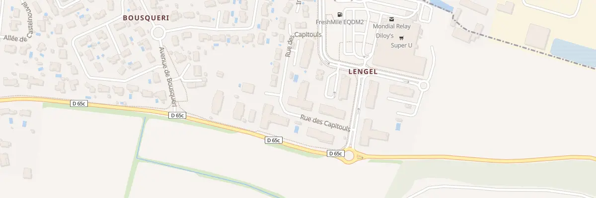 Plan du 3 Rue des Capitouls à Léguevin