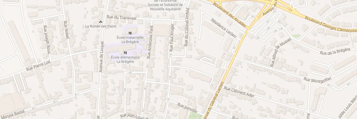 Plan du 38 Rue Kruger à Limoges