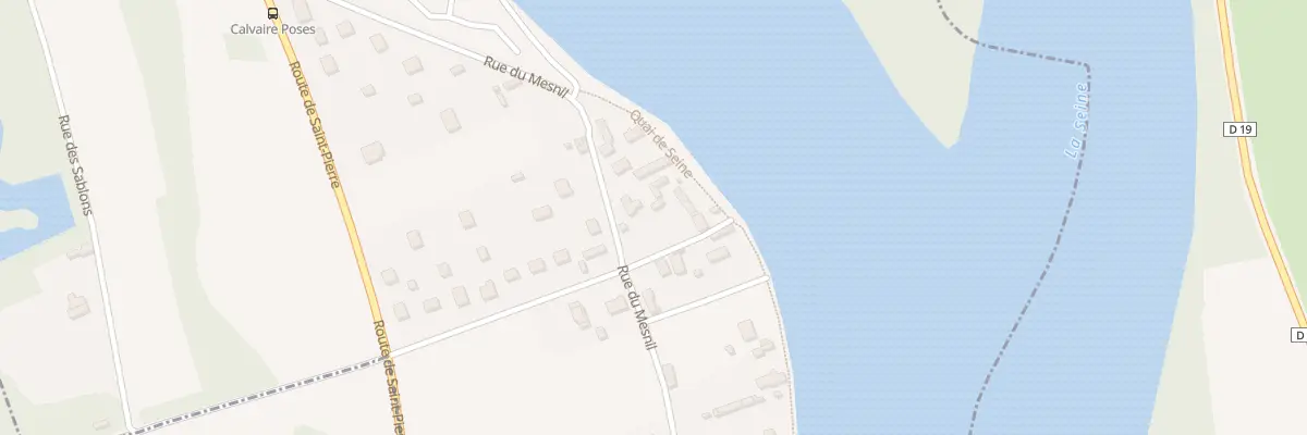 Plan du 7 Rue du Mesnil à Poses