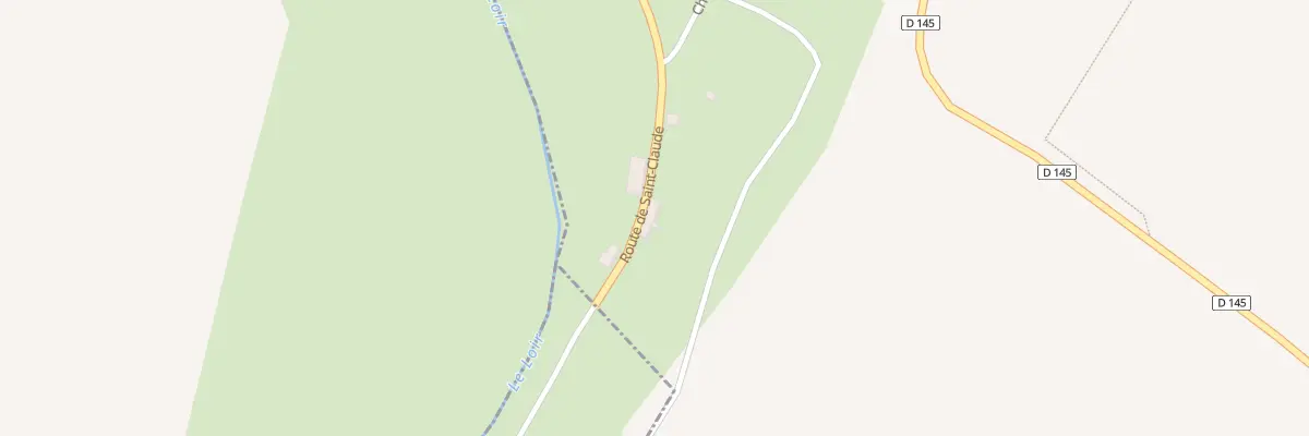 Plan du 14 Rte de Saint Claude à Cloyes-les-Trois-Rivières