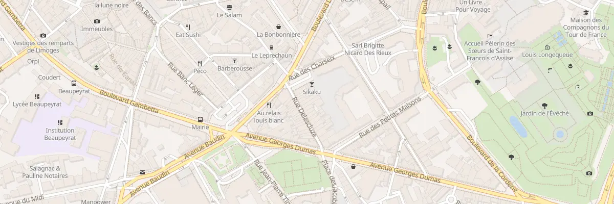 Plan du 32 Rue Delescluze à Limoges