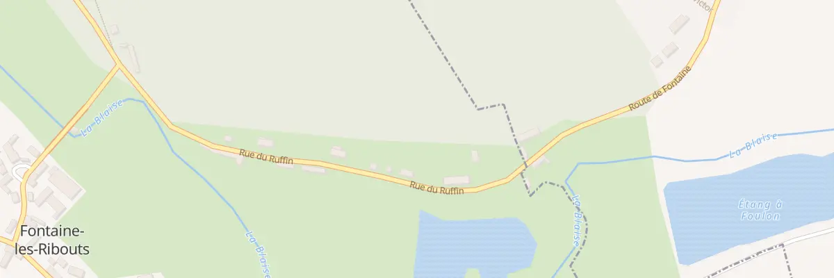 Plan du 9005 Rue du Ruffin à Fontaine-les-Ribouts