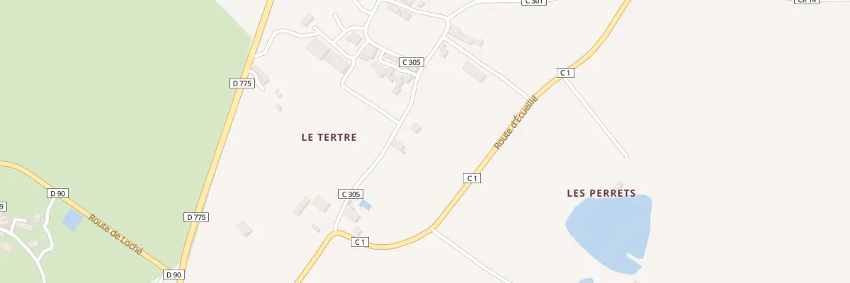 Plan du 15 Le Tertre à Villedômain