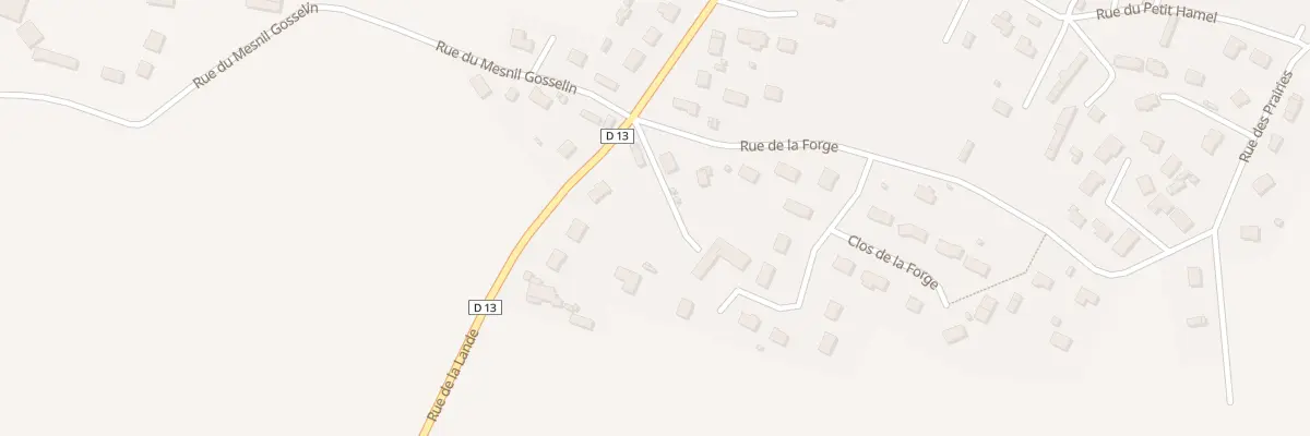 Plan du 375 Rue de la Lande à Mesnil-Raoul