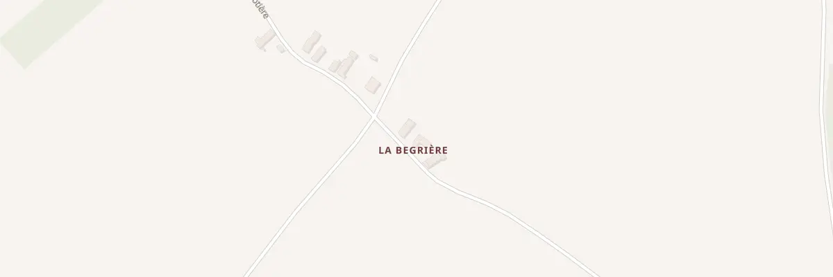 Plan du 1 La Begriere à Brévainville