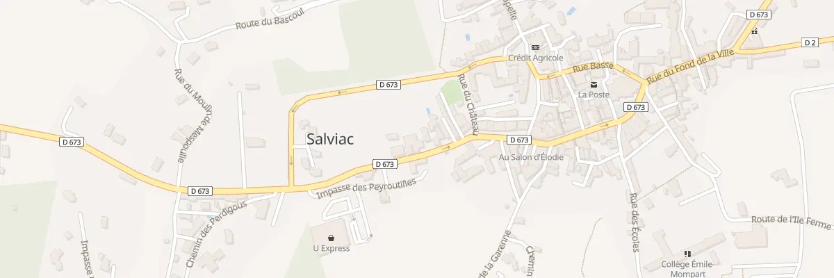 Plan du 5129 Salviac à Salviac