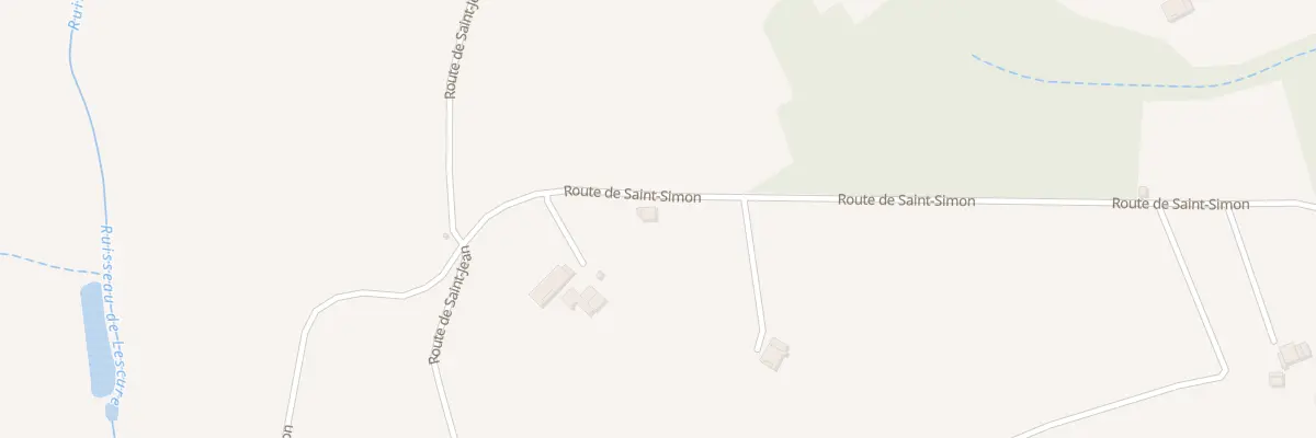 Plan du 1354 Rte de Saint-Simon à Lafrançaise