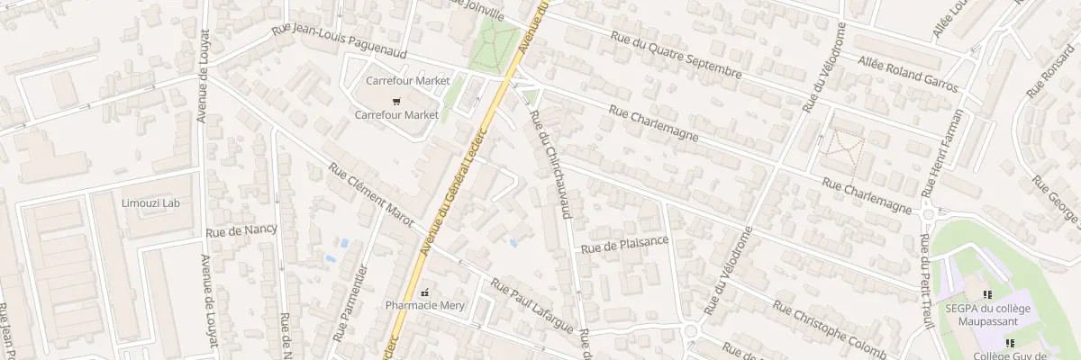 Plan du 147 Rue du Chinchauvaud à Limoges
