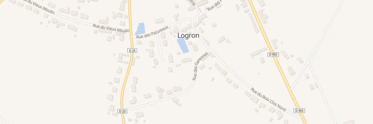 Plan du 1B Rue des Garennes à Logron