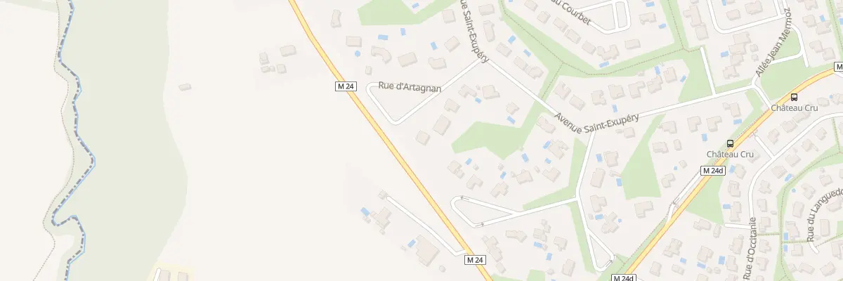 Plan du 7 Rue d’Artagnan à Pibrac