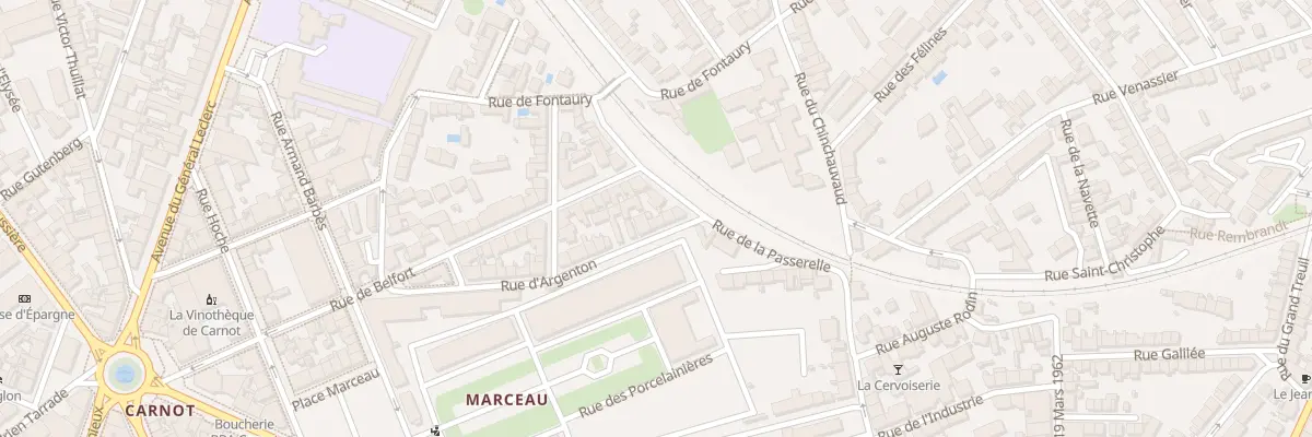 Plan du 6 Rue d’Argenton à Limoges