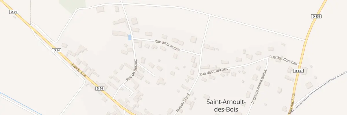 Plan du 8 Rue de la Plaine à Saint-Arnoult-des-Bois