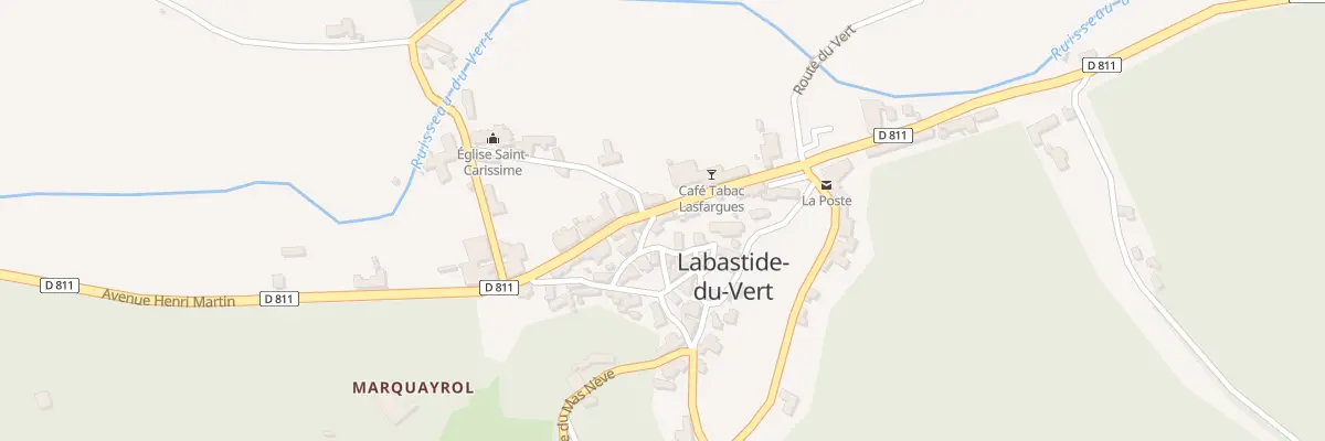 Plan du 5076 Au Bourg à Labastide-du-Vert