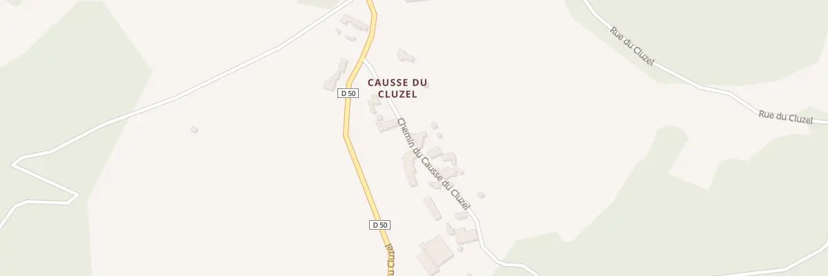 Plan du 123 Che du Causse du Cluzel à Pontcirq