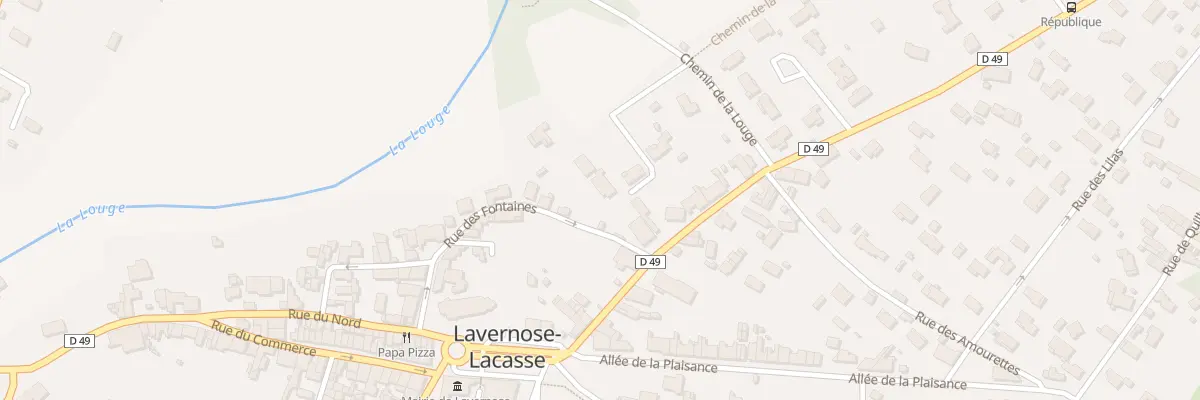 Plan du 29 Rue des Fontaines à Lavernose-Lacasse