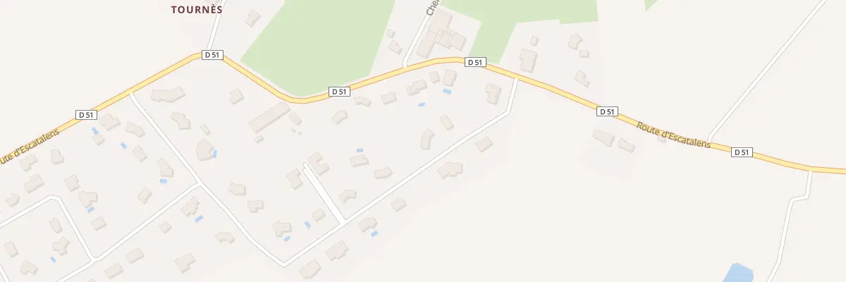 Plan du 2089 Rte d’Escatalens à Montbeton